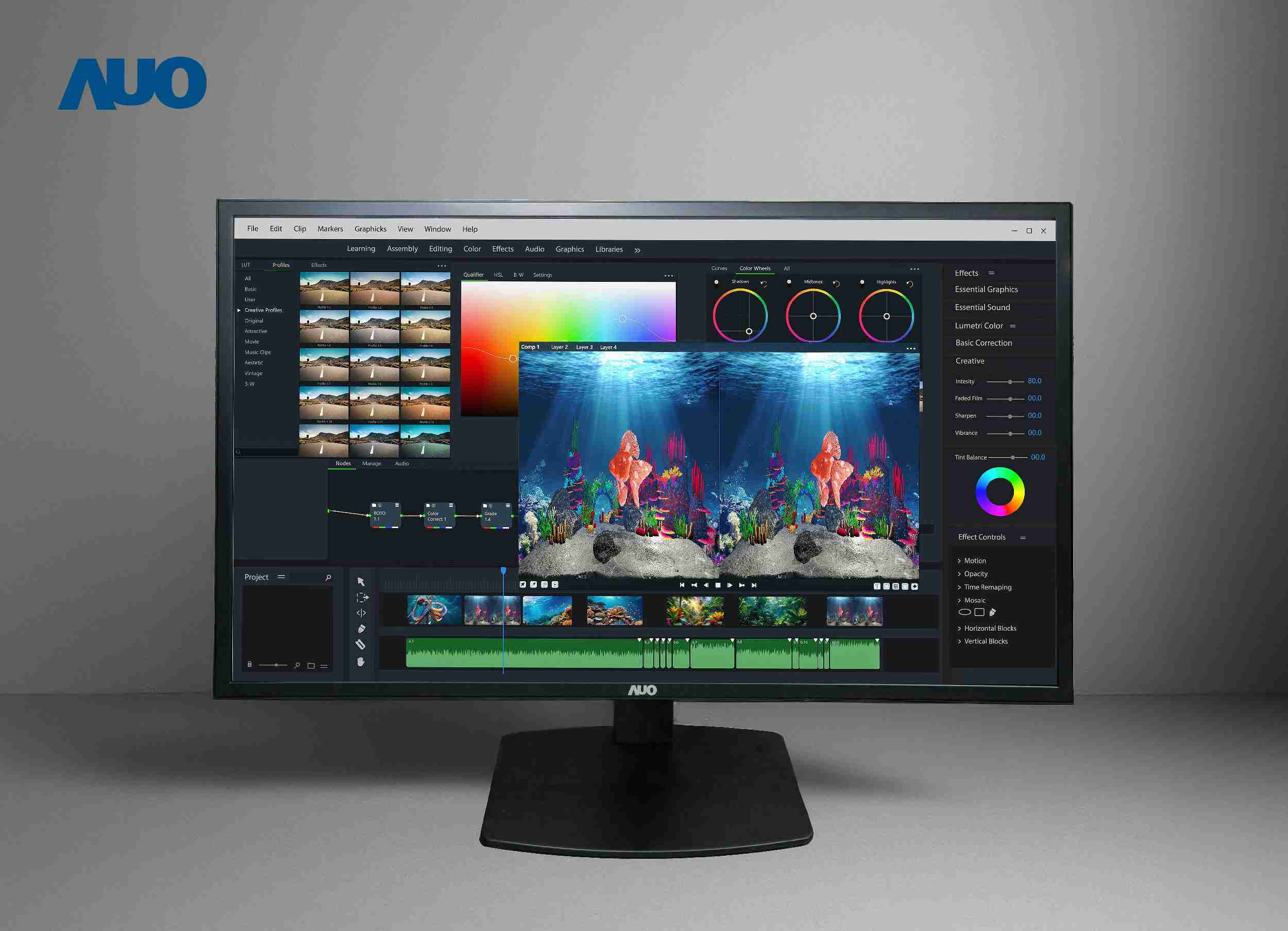 PA直营开发32吋2D/3D专业桌上型显示器，，，，拥有8K4K超高分辨率，，，，并以低串扰算法优化3D显示效果，，，搭载自动眼球追踪功能，，，能实时调整3D图像，，，进行实时2D与3D无缝共存窗口，，提供图像设计工作者突破二维接口的崭新工作氛围与效率